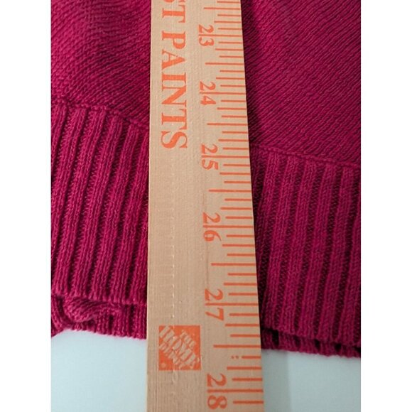 Eileen Fisher 100% Linen Cardigan Womens Size Large Pink Draped Open Front - Picture 12 of 12